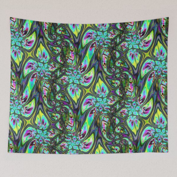 Item preview, Abstract Smudged Melting Fractal Flowers 8 designed and sold by SXW Designs.