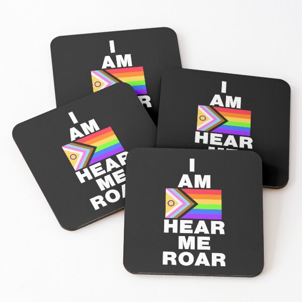 Item preview, I am LGBTQIA, Hear Me Roar, Progressive LGBTQIA Pride Flag designed and sold by TQDitty.