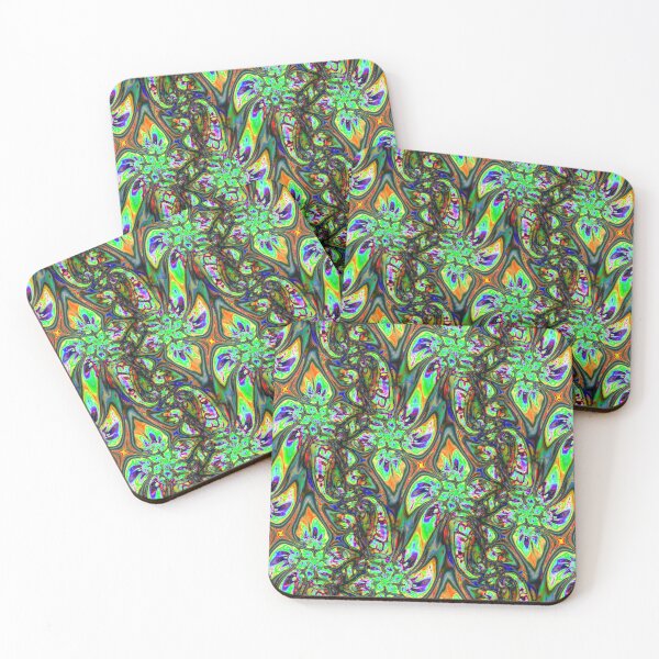 Item preview, Abstract Smudged Melting Fractal Flowers 9 designed and sold by SXW Designs.