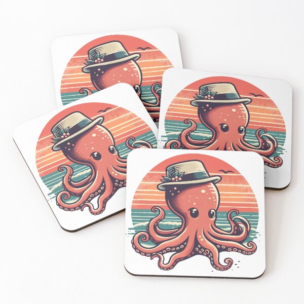 Item preview, Stylish Sea Dweller - Octopus in a Panama Hat designed and sold by Designowner.