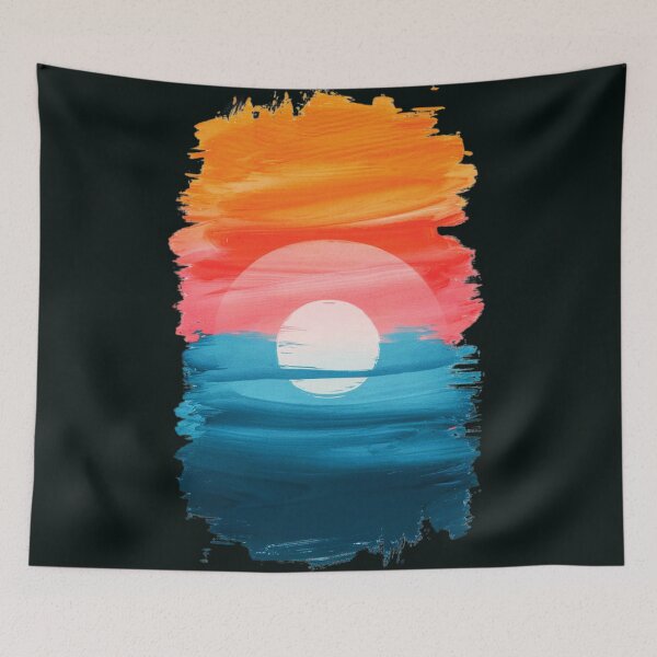 Item preview, A captivating abstract art piece , showcasing the ephemeral beauty of a sunset. designed and sold by aipaint.