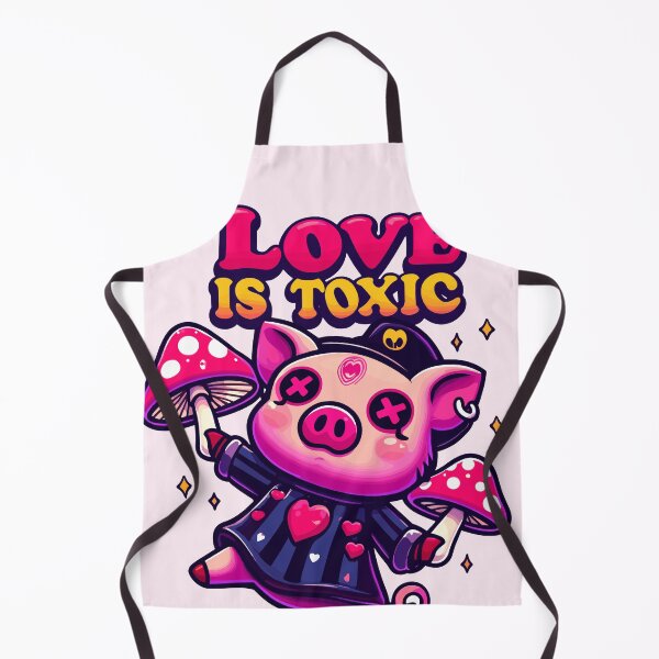 Item preview, Love is Toxic: Dark Valentine Chibi Pig designed and sold by ArtfulHunter.