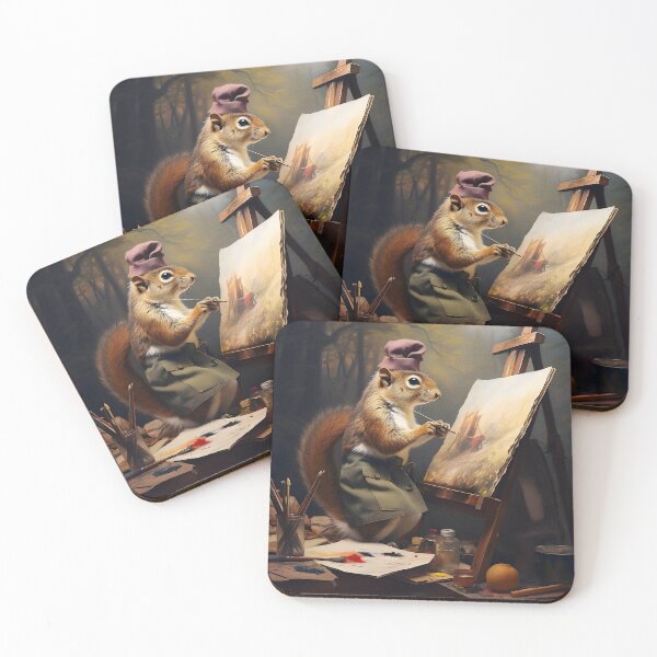 Item preview, Arist Squirrel Painting designed and sold by ConfettiSkyArt.