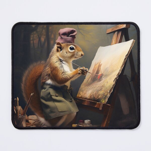 Item preview, Arist Squirrel Painting designed and sold by ConfettiSkyArt.