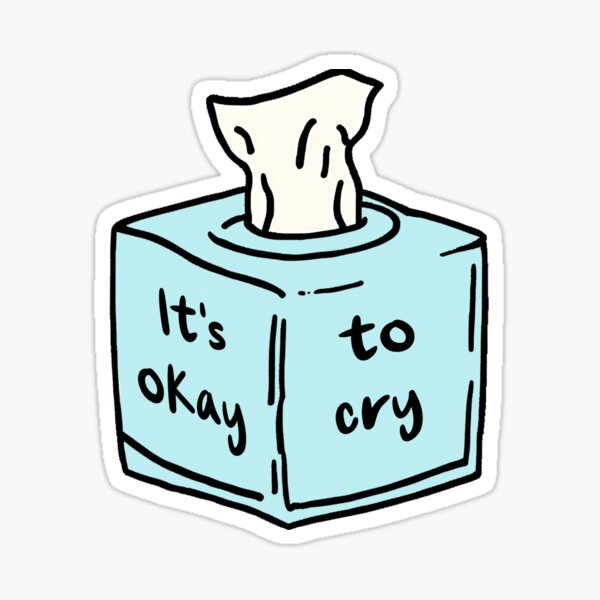 Artikel-Vorschau von Es ist okay zu weinen - Taschentuchbox, designt und verkauft von Cassie Cain.