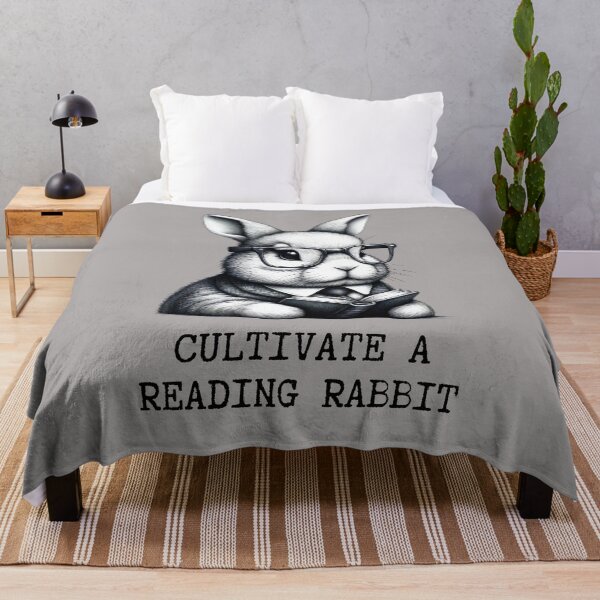 Item preview, Cultivate a Reading Rabbit Funny Cartoon Design designed and sold by Ingridpd.