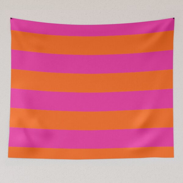 Item preview, Mix and Match: Bold Modern Hot Pink and Orange Striped Pattern designed and sold by Deutschic.