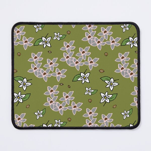 Item preview, Espresso flowers on green. designed and sold by fabudesigns11.
