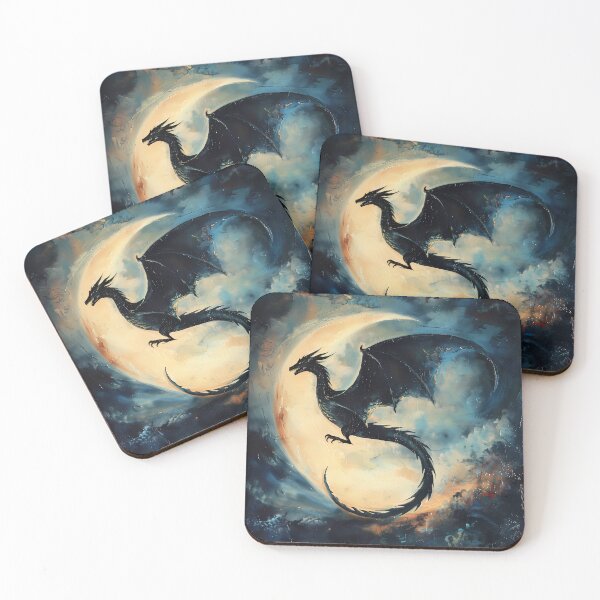 Item preview, Dragon in Front of the Moon designed and sold by Zoruu.