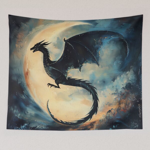 Item preview, Dragon in Front of the Moon designed and sold by Zoruu.