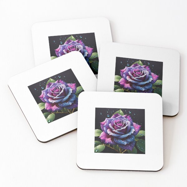 Item preview, A vibrant and colorful stylized representation of a rose. designed and sold by Bellas-Artes-99.