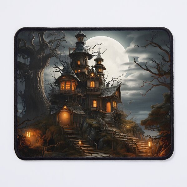 Item preview, Halloween Haunted House designed and sold by ConfettiSkyArt.