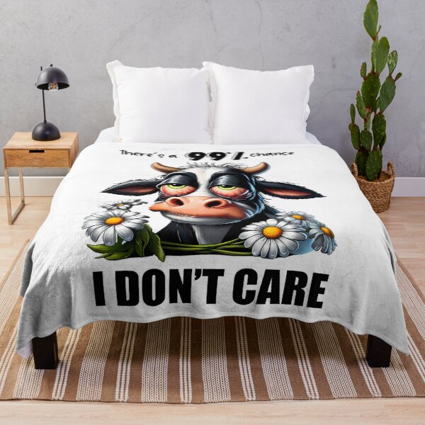 Item preview, FUNNY COW "There's a 99% chance I Don't Care" designed and sold by MicbellaArt.