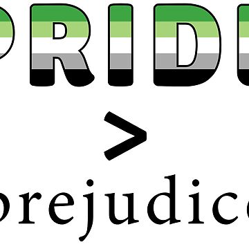 Artwork thumbnail, Pride & Prejudice aromantic flag by AmateurAusten