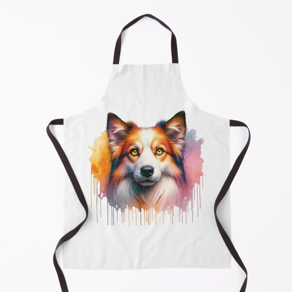 Item preview, Yellow-Eyed Dog Watercolor Portrait designed and sold by JawArts.