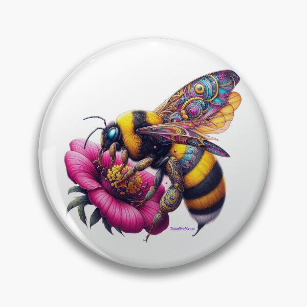 Item preview, Tatted Bumblebee on a Flower designed and sold by TattedWolf.