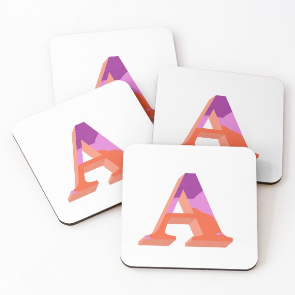 Item preview, Vibrant A Monogram designed and sold by PaperRies.