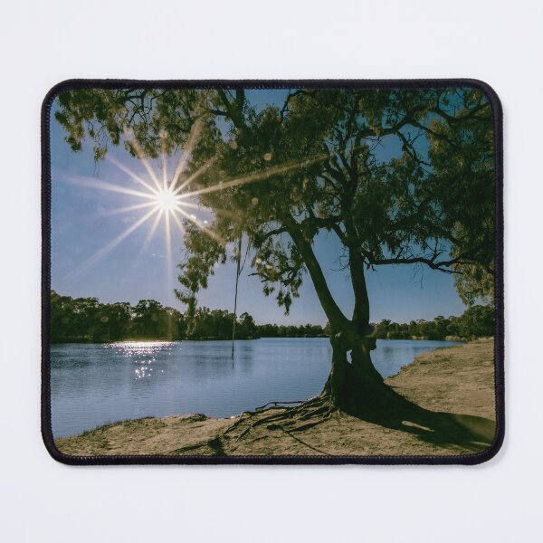 Item preview, Morning sun light beaming through a Gum Tree on the Murray River designed and sold by Scott Brown.