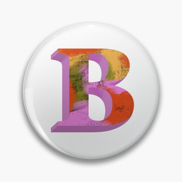Item preview, Vibrant B Monogram designed and sold by PaperRies.