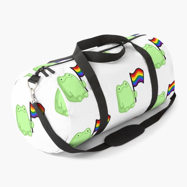 Item preview, Frog holding pride flag v1 designed and sold by FlowMinnow.