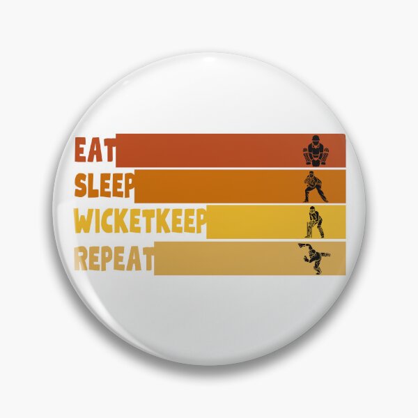 Item preview, eat, sleep, wicketkeep, repeat, cricket designed and sold by IFarty.