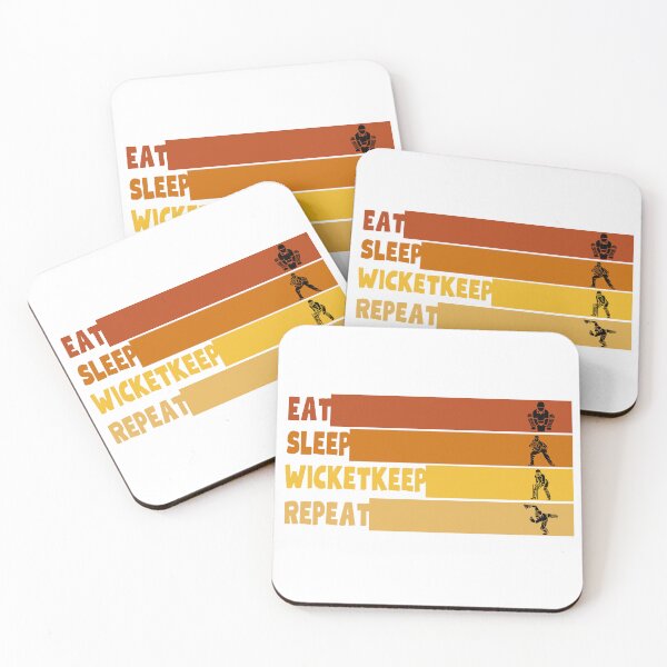 Item preview, eat, sleep, wicketkeep, repeat, cricket designed and sold by IFarty.