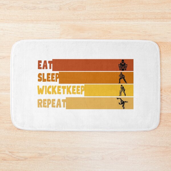 Item preview, eat, sleep, wicketkeep, repeat, cricket designed and sold by IFarty.