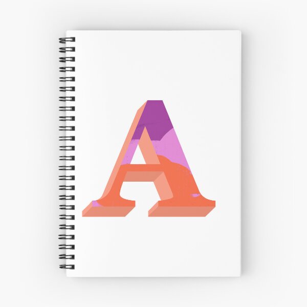 Item preview, Vibrant A Monogram designed and sold by PaperRies.