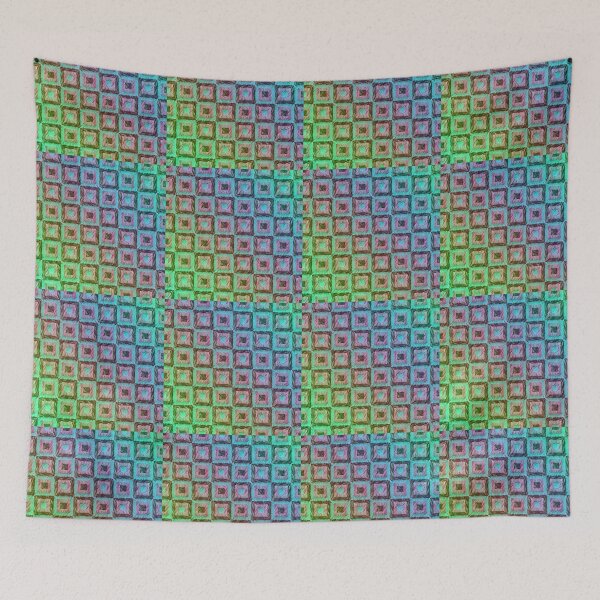 Item preview, Modernistic Multicolor Checkered Design  designed and sold by Allison King.