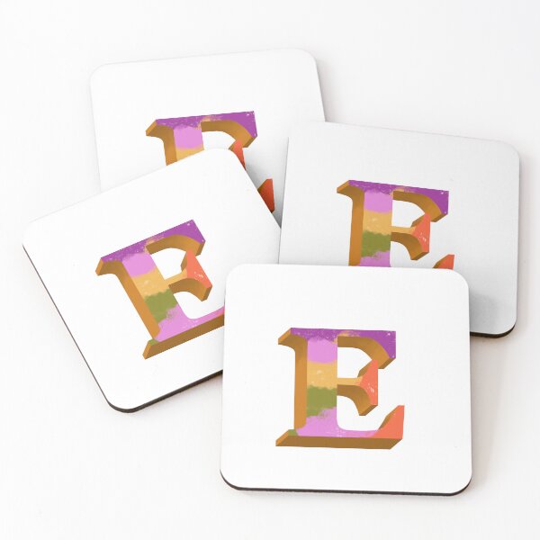 Item preview, Vibrant E Monogram designed and sold by PaperRies.