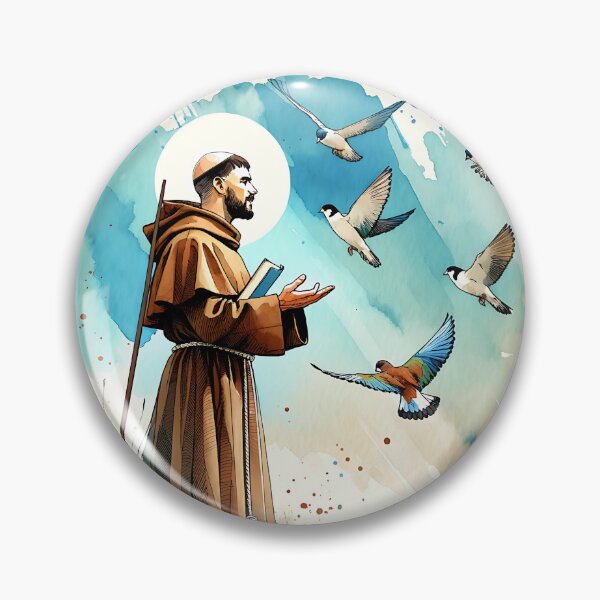 Item preview, Saint Francis of Assisi Preaching to the Birds designed and sold by Pawsitive Pixel Studio.