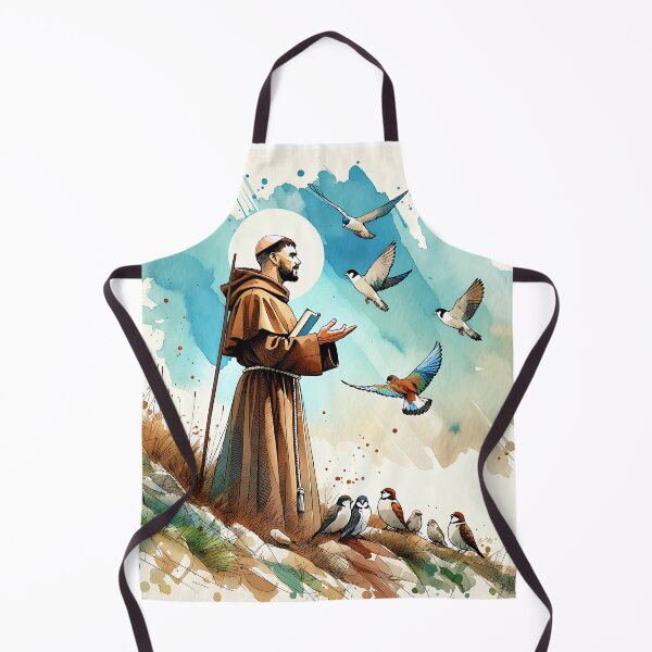 Item preview, Saint Francis of Assisi Preaching to the Birds designed and sold by Pawsitive Pixel Studio.