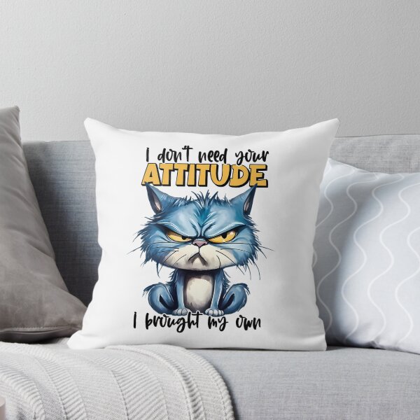 Item preview, Grumpy Cat Attitude - Funny Cat Quote designed and sold by MicbellaArt.