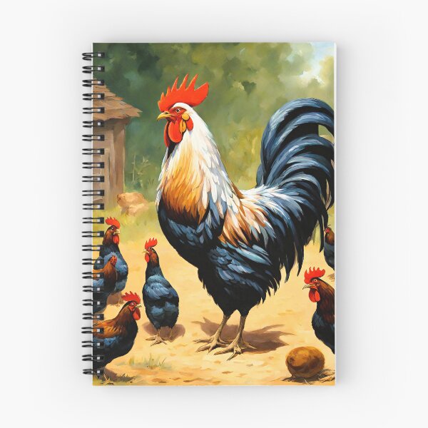 Item preview, a Gallic rooster his black hens designed and sold by janjacbu.