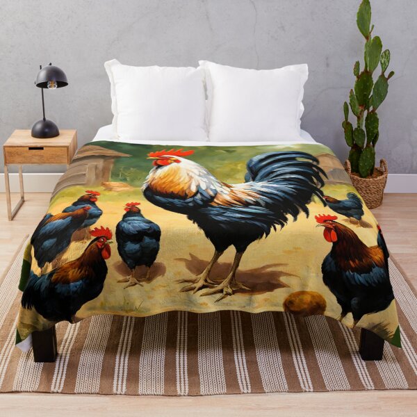 Item preview, a Gallic rooster his black hens designed and sold by janjacbu.
