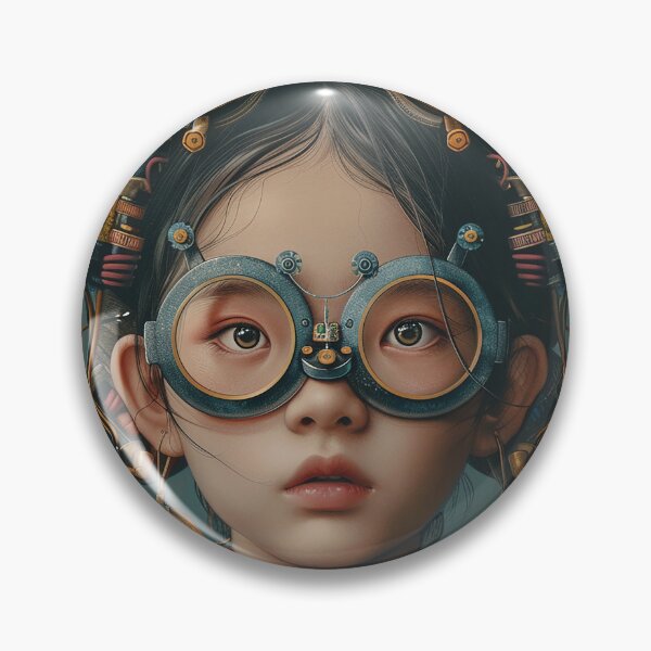 Item preview, Chinese girl with big glasses designed and sold by Dream scape  of Lucy.