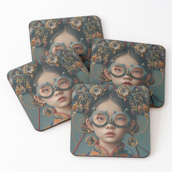 Item preview, Chinese girl with big glasses designed and sold by Dream scape  of Lucy.