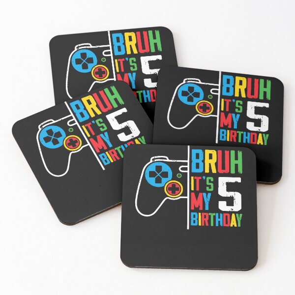 Item preview, Bruh Its My 5th Birthday Gamer 5 Year Old for kids Colorful designed and sold by MTRBSK11.