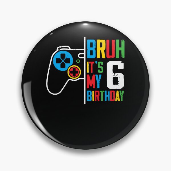 Artikelvorschau, Alter, es ist mein 6. Geburtstag, Gamer, 6 Jahre alt, für Kinder, bunt entworfen und verkauft von MTRBSK11.