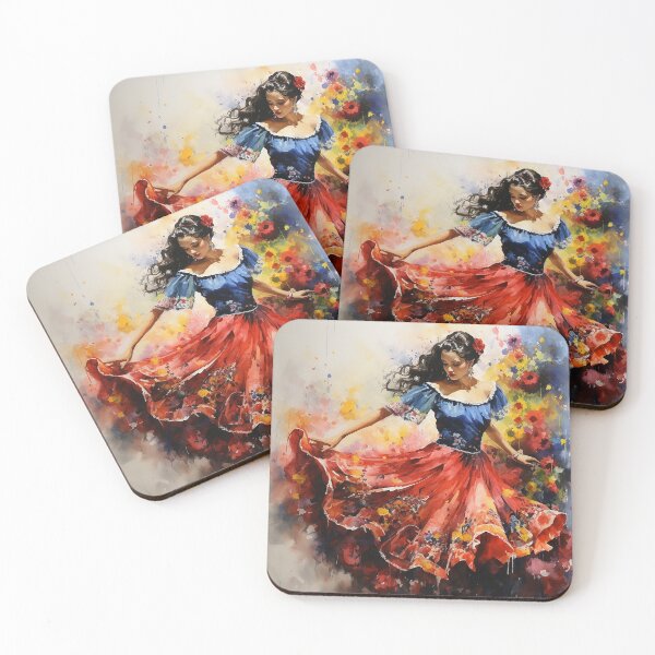 Item preview, Danza Folklórica - Vibrante Arte Barroco en Acuarela designed and sold by Aurora-Solaris.