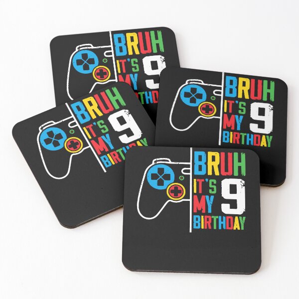 Item preview, Bruh Its My 9th Birthday Gamer 9 Year Old for kids Colorful designed and sold by MTRBSK11.