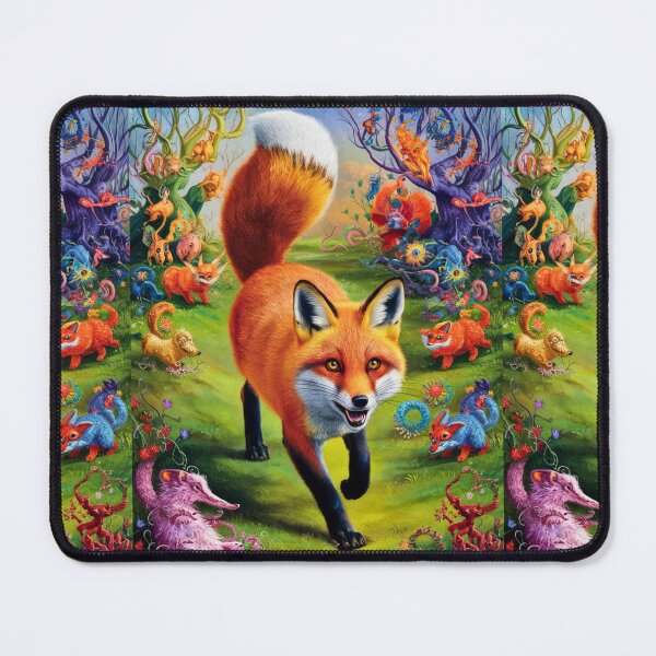 Item preview, Fox Portrait. Spring fox, floral fox, vintage fox, fox painting, Hieronymus Bosch style designed and sold by FoxVibes.