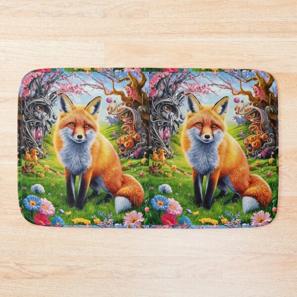 Artikelvorschau, Fuchs-Portrait. Frühlingsfuchs, Blumenfuchs, Vintage-Fuchs, Fuchs-Malerei, Hieronymus Bosch-Stil entworfen und verkauft von FoxVibes.