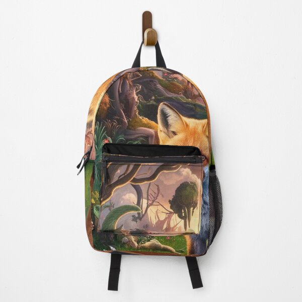 Item preview, Fox Portrait. Spring fox, floral fox, vintage fox, fox painting, Hieronymus Bosch style designed and sold by FoxVibes.