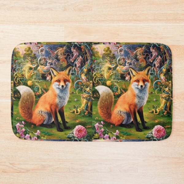 Artikelvorschau, Fuchs-Portrait. Frühlingsfuchs, Blumenfuchs, Vintage-Fuchs, Fuchs-Malerei, Hieronymus Bosch-Stil entworfen und verkauft von FoxVibes.