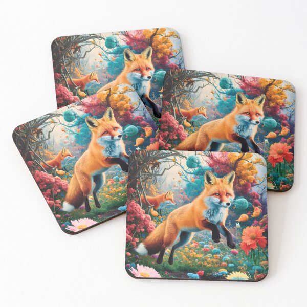 Artikelvorschau, Fuchs-Portrait. Frühlingsfuchs, Blumenfuchs, Vintage-Fuchs, Fuchs-Malerei, Hieronymus Bosch-Stil entworfen und verkauft von FoxVibes.