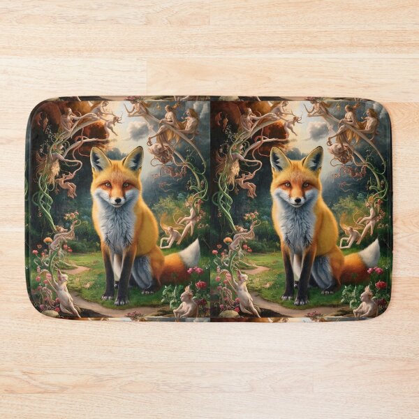 Artikelvorschau, Fuchs-Portrait. Frühlingsfuchs, Blumenfuchs, Vintage-Fuchs, Fuchs-Malerei, Hieronymus Bosch-Stil entworfen und verkauft von FoxVibes.