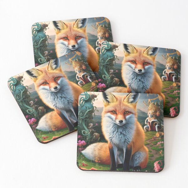 Artikelvorschau, Fuchs-Portrait. Frühlingsfuchs, Blumenfuchs, Vintage-Fuchs, Fuchs-Malerei, Hieronymus Bosch-Stil entworfen und verkauft von FoxVibes.