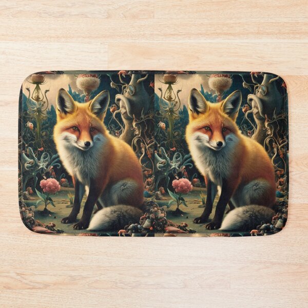 Artikelvorschau, Fuchs-Portrait. Frühlingsfuchs, Blumenfuchs, Vintage-Fuchs, Fuchs-Malerei, Hieronymus Bosch-Stil entworfen und verkauft von FoxVibes.