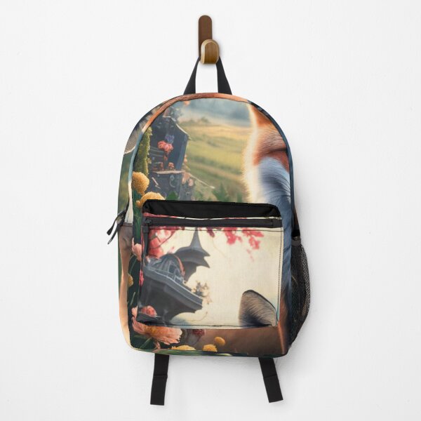 Item preview, Fox Portrait. Spring fox, floral fox, vintage fox, fox painting, Hieronymus Bosch style designed and sold by FoxVibes.